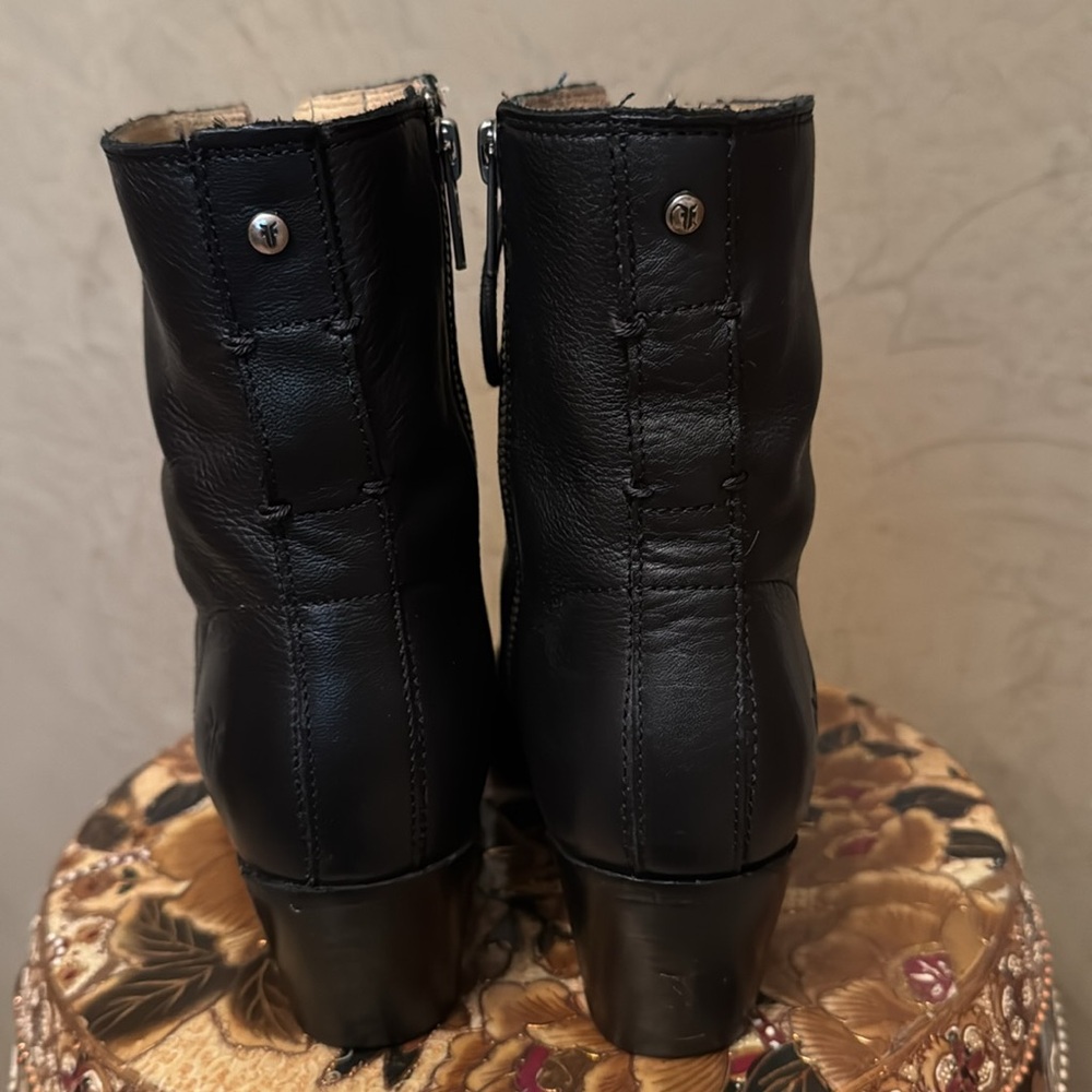 All leather combat boots by Fraye - Picture 3 of 12